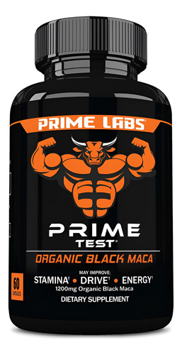 Cápsulas De Raiz De Maca Preta Orgânica Prime Labs - 1200 Mg
