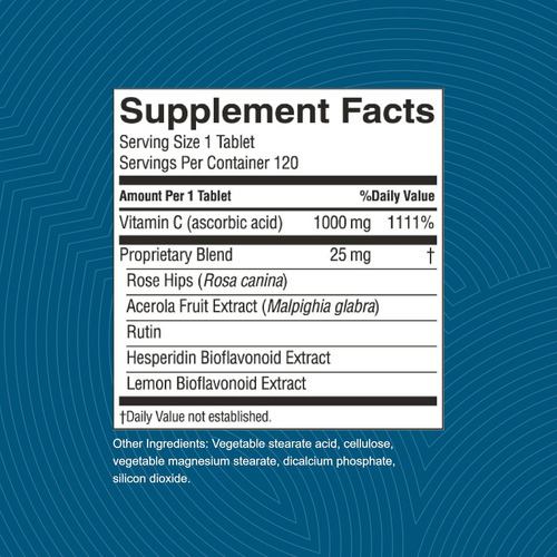 Natures Sunshine Vitamina C Time Release 1000 Mg 120 Compr - Imagem 3