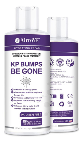 Airroye Kp Bump Eraser & Hydrating Cream 4 Onças - Hidratan