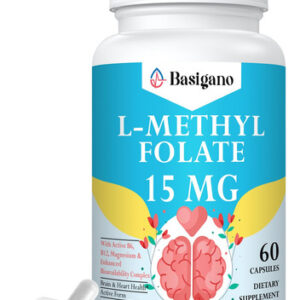 Suplemento Basigano L Metilfolato De 15 Mg (5 Mthf) Com B6 E