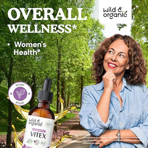 Gotas De Frutas Silvestres E Orgânicas Vitex Chaste Tree - - Imagem 2