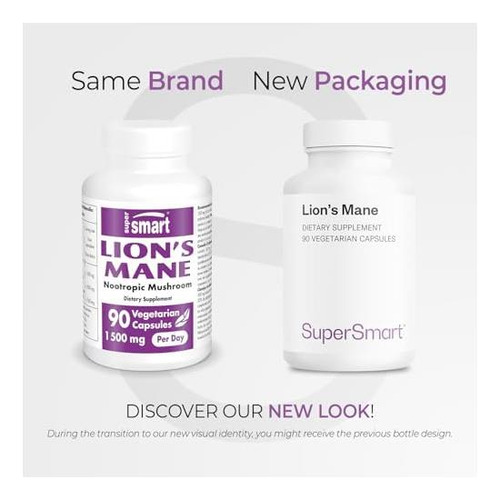 Supersmart Leões Mane 1500mg Por Dia (alta Resistência) 30% - Imagem 2