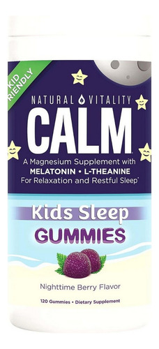 Gomas Calm Kids Sleep Berry 120 Da Natural Vitality