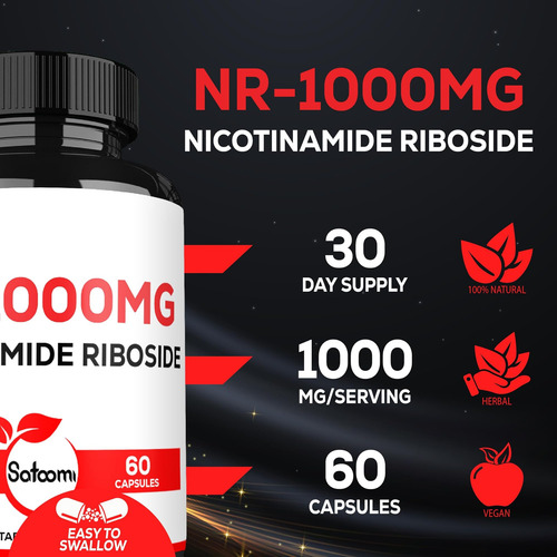 Suplemento Nad De 1000mg Com Nicotinamida Ribosídeo Nr - Sup - Imagem 3