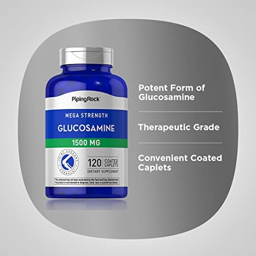 Piping Rock Glucosamina Hcl 1500 Mg 120 Comprimidos - Imagem 4