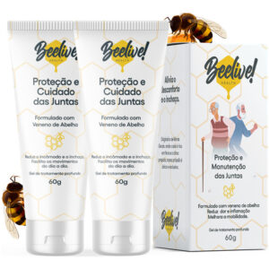 2 Pomadas Veneno De Abelha Dor Nas Articulações Beelive 60gr