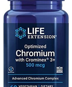 Life Extension Cromo Otimizado Com Crominex 3+ 500 Mcg Suple