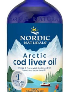 Óleo De Fígado De Bacalhau Ártico Nordic Naturals Laranja -