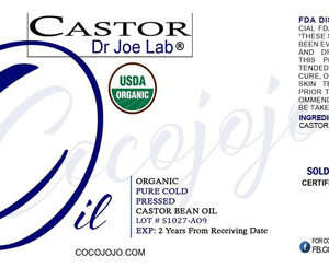 Óleo De Rícino Orgânico - Granel 32 Onças - Puro Certificado