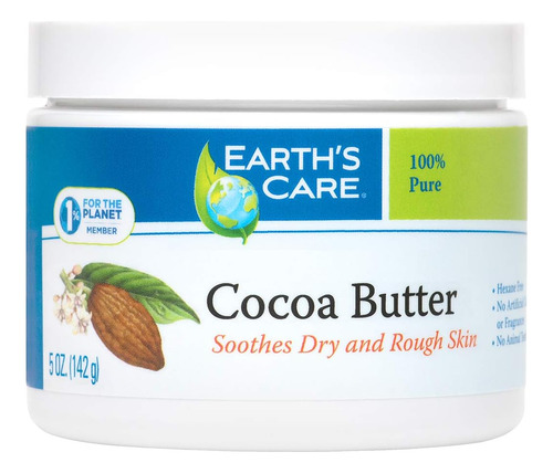 Earths Care Cocoa Butter - Pura Manteiga De Cacau Natural C