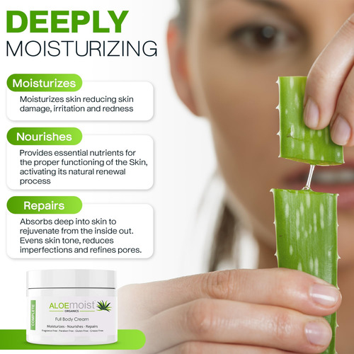 Loção Orgânica De Aloe Vera Para O Rosto Creme Hidratante - Imagem 3