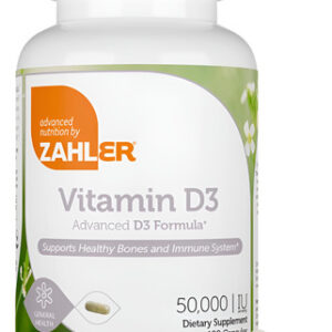Zahler Vitamina D3 50.000 Ui Suplemento Semanal Avançado De