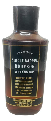Bath & Body Works Mens Barrel Une Bourbon 3 Em 1 Cabello Y