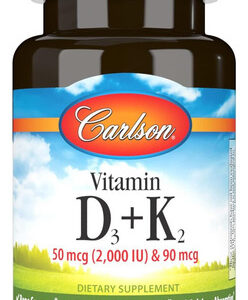 Carlson Vitamina D3 50 G + K2 90 G Apoio Ósseo