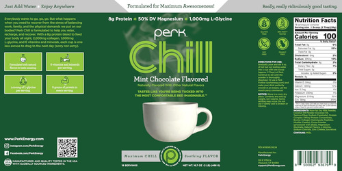 Perk Chill Mint Mint Chocolate Driving Mix (18 Porções)-sem - Imagem 5