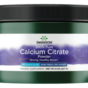 Citrato De Cálcio 100% Puro Em Pó Sem Sabor 350 Mg 8 Onças D