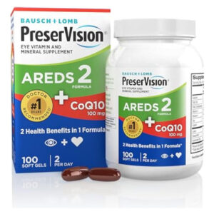Preservação De 2 Vitaminas Oculares Com Coq10 Para