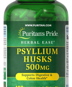 Herbal Ease: Cascas De Psyllium 500 Mg Fibra Dietética
