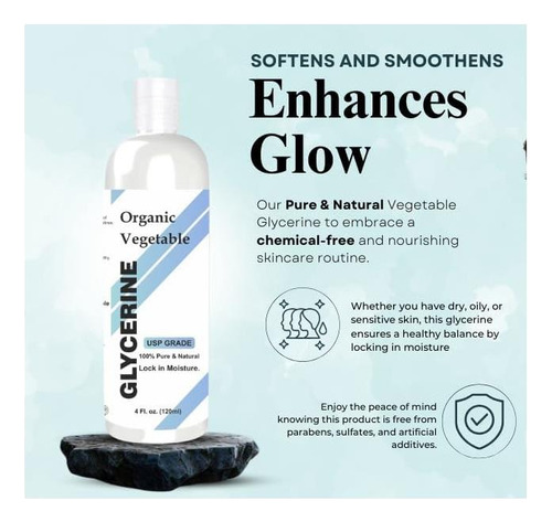 Glicerina Vegetal 100% Pura E Natural Raslok Para E - Imagem 2