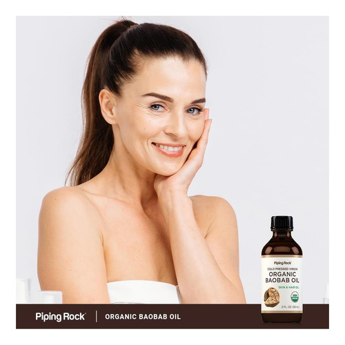Óleo De Baobá Piping Rock Orgânico 2 Ml Para Cabelos - Imagem 6