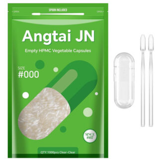 Cápsulas Vazias Angtai Jn Tamanho 000 - Cápsulas Veganas Vaz