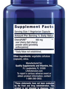 Life Extension Tart Cherry Com Cherrypure® Antocianinas Es