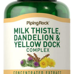 Piping Rock Milk Thistle Dandelion & Yellow Dock 180 Cáps