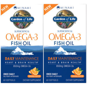 Óleo De Peixe Ômega 3 Garden Of Life - Minami Natural Makeup
