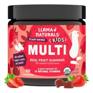 Vitaminas De Goma De Frutas Reais Da Llama Naturals Para Cri