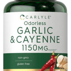 Alho Inodoro Carlyle E Pimenta Caiena 1150mg 200 Cápsulas