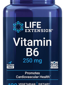 Life Extension Vitamina B6 250 Mg Suplemento De Glicose E A