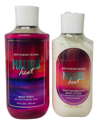 Loção Corporal E Gel Corporal Bath & Body Works Malibu Heat