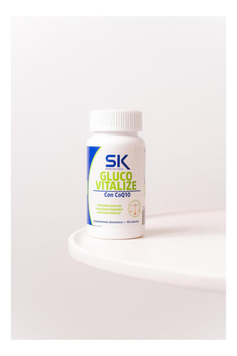Sk Smiles Smiles Gluco Vitalize Suplemento Com Coq10 60 Cáp - Imagem 4