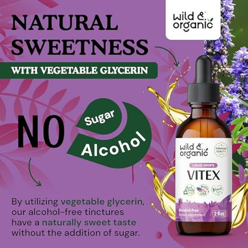 Gotas De Frutas Silvestres E Orgânicas Vitex Chaste Tree - - Imagem 6