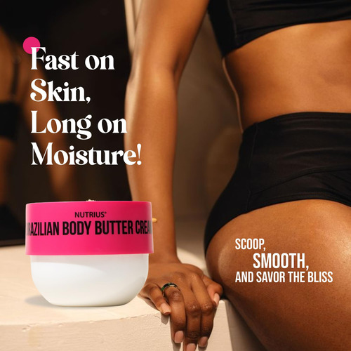 Creme Corporal De Manteiga Brasileira Nutrius Berry Bliss - Imagem 6
