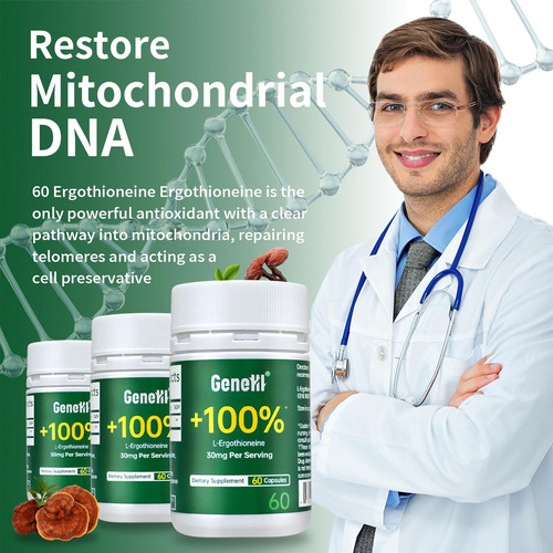 Suplemento Geneiii L-ergotioneína 6x Suplementos De Extrato - Imagem 8