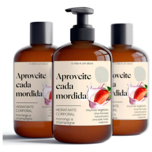 Hidratante Morango E Champanhe Amor Body Bath Brasil 1 Un