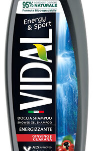 Gel De Banho Vidal Energy & Sport Energizante Com Ginseng E