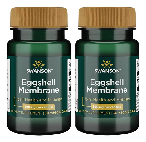 Membrana De Casca De Ovo Swanson Ultra 500 Mg 30 Cápsulas Ve