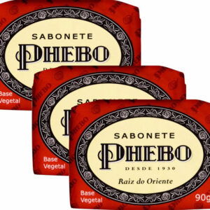 Kit 3 Sabonetes Em Barra Phebo Vegetal 90g - Raiz Do Oriente