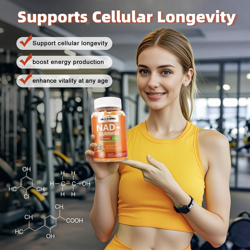 Nad+ Gummies Nad Suplemento De Resveratrol: Suplementos De N - Imagem 6