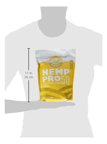 Manitoba Colheita Proteína Em Pó-hemp Pro 50 32 Oz - Imagem 3