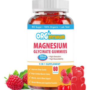 Gomas De Glicinato De Magnésio 800 Mg Sem Açúcar Sem Glú