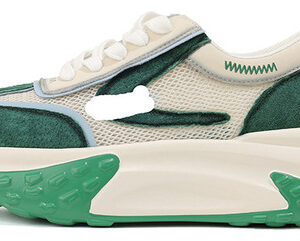 Sapatos Femininos De Malha De Couro Genuíno Daddy Sneakers P