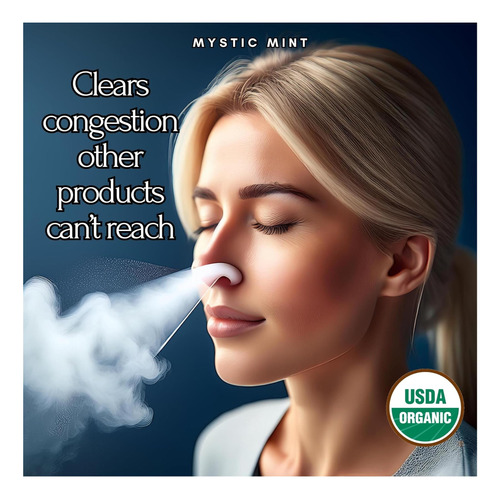 Mystic Mint Mint Organic Sinus Relief Natural Certified No E - Imagem 2