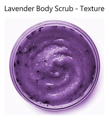 Essencialmente Kates Lavender Body & Foot Scrub 10 Onças - - Imagem 3