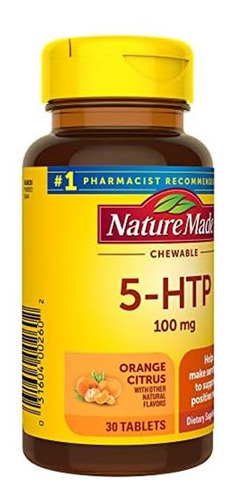 Nature Made 5htp Mastigável 100mg Suplemento De Suporte Ao - Imagem 9