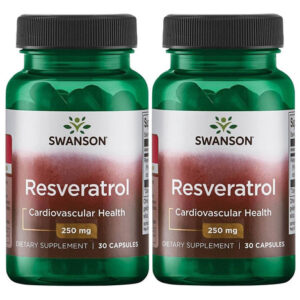 Resveratrol Swanson Ultra Maior Potência 250 Mg 30 Cápsulas