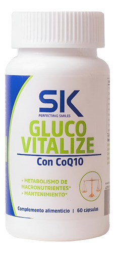 Sk Smiles Smiles Gluco Vitalize Suplemento Com Coq10 60 Cáp