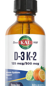Kal D3 K2 Dropins Líquido Dose 125/500 Mcg Para Saúde